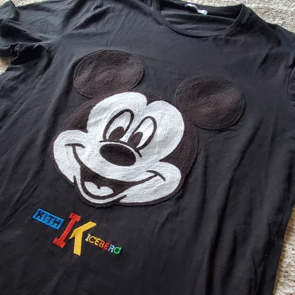 Kith x Iceberg Mickey Tee Black - Picture 4 of 9